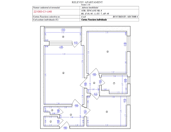 Apartament 2 camere Tincani IN RENOVARE