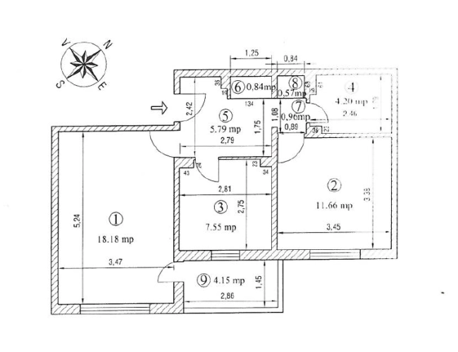 Apartament 2 camere Aurel Botea | IN RENOVARE